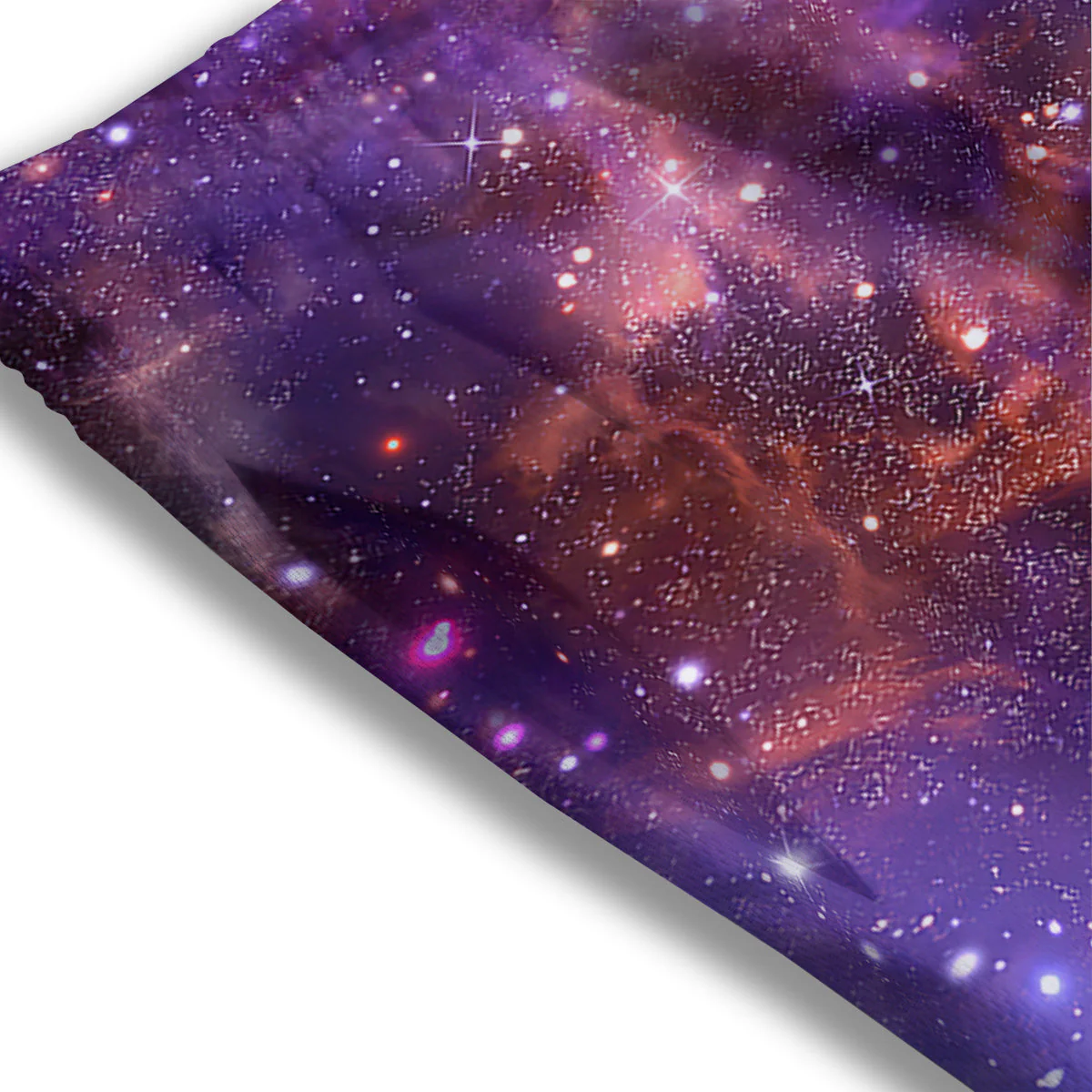 Galaxy Outer Space Dark Purple Print Mesh Shorts - Image 3