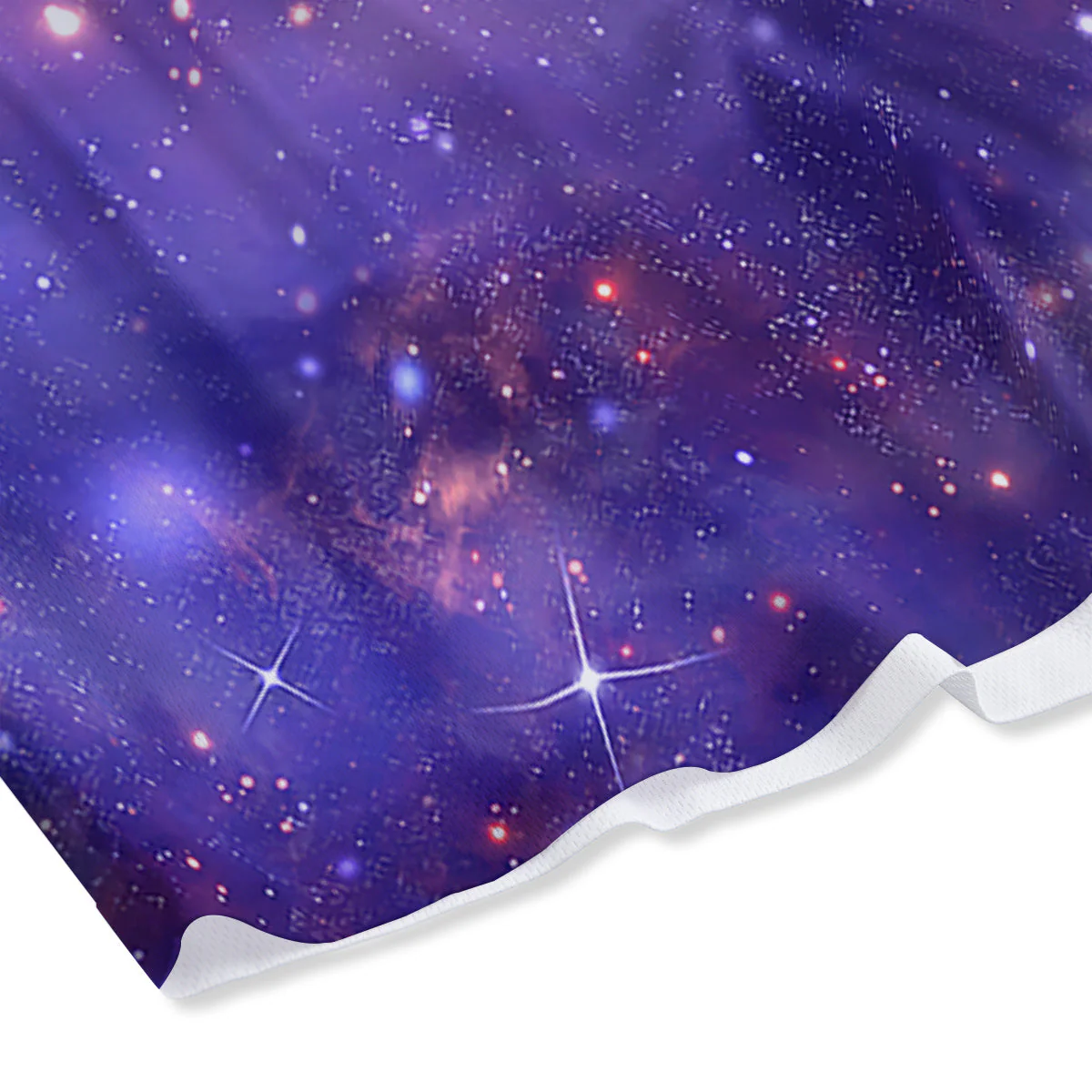 Galaxy Outer Space Dark Purple Print Mesh Shorts - Image 4