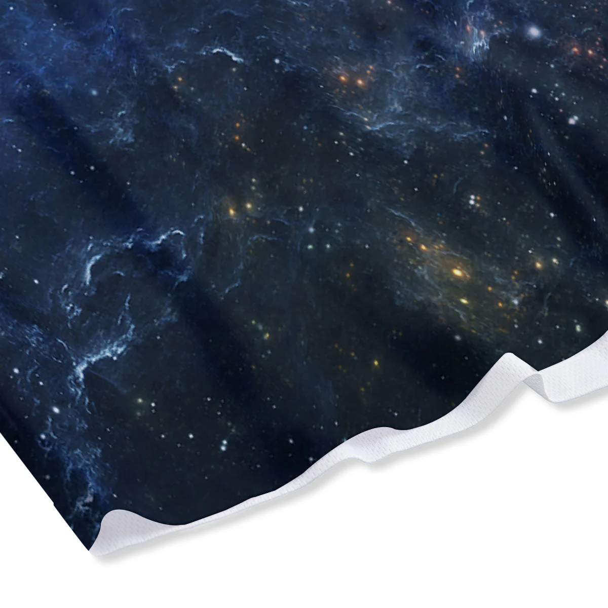Galaxy Space Abstract Dark Print Mesh Shorts - Image 4