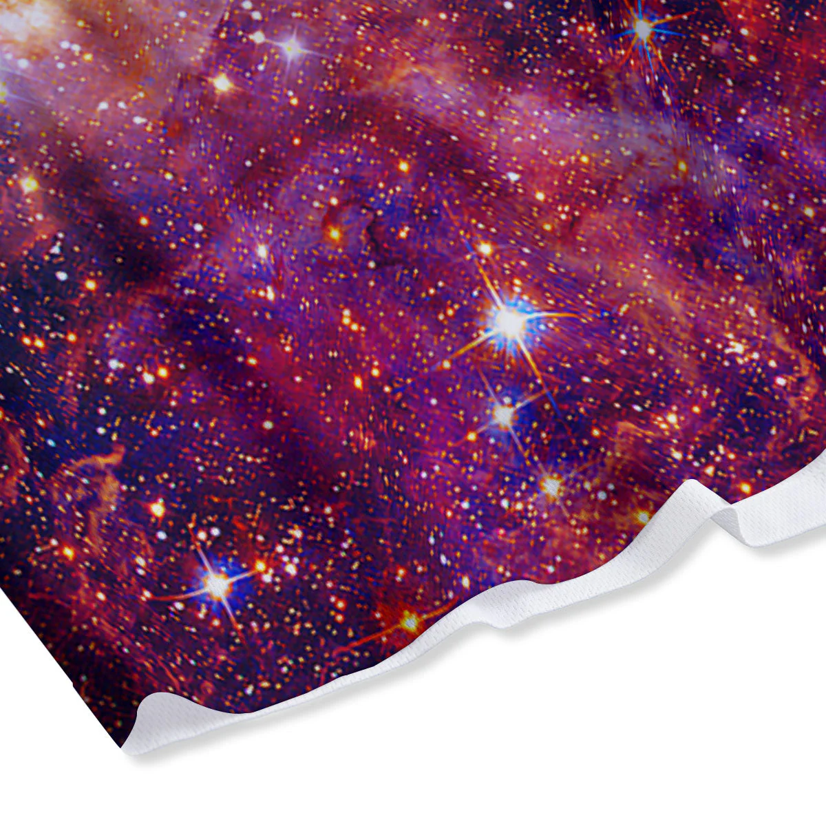 Galaxy Space Fiery Nebula Universe Print Mesh Shorts - Image 4