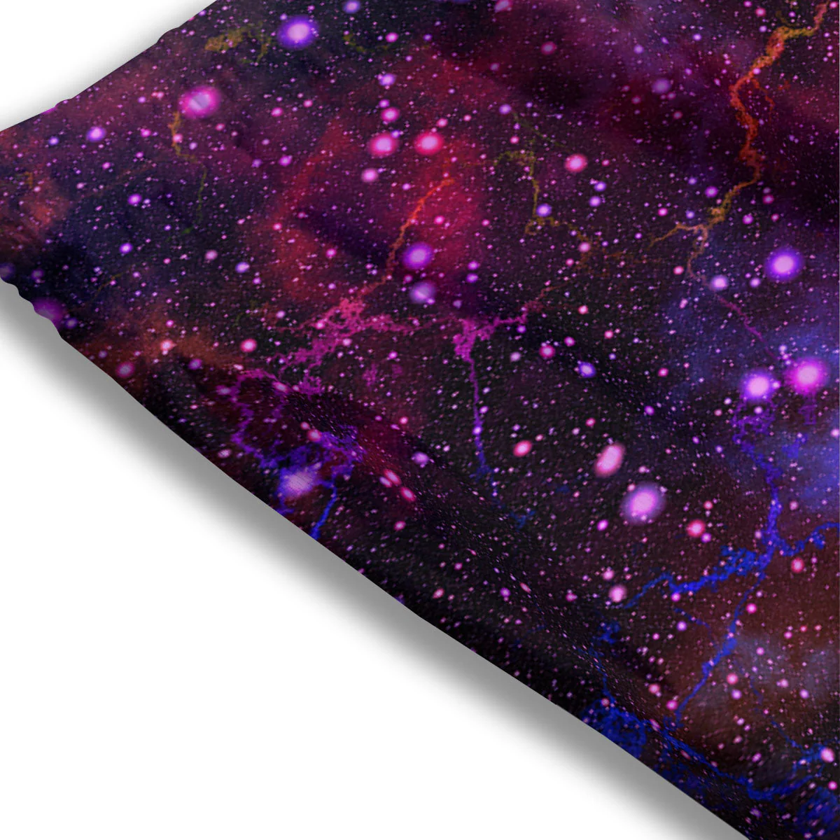 Galaxy Space Purple Dark Print Mesh Shorts - Image 3