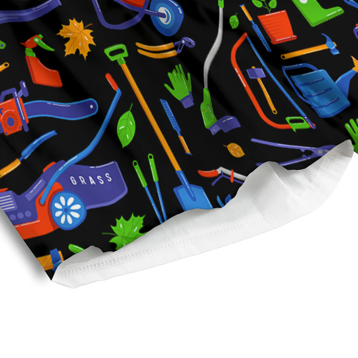 Garden Tools Print Pattern Men's Athletic Shorts - Image 4