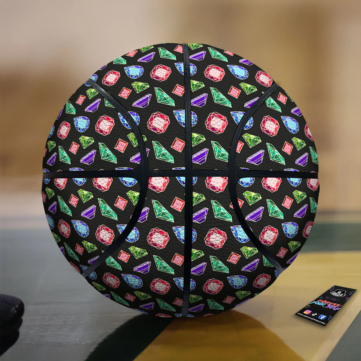 Gems Diamond Print Basketball