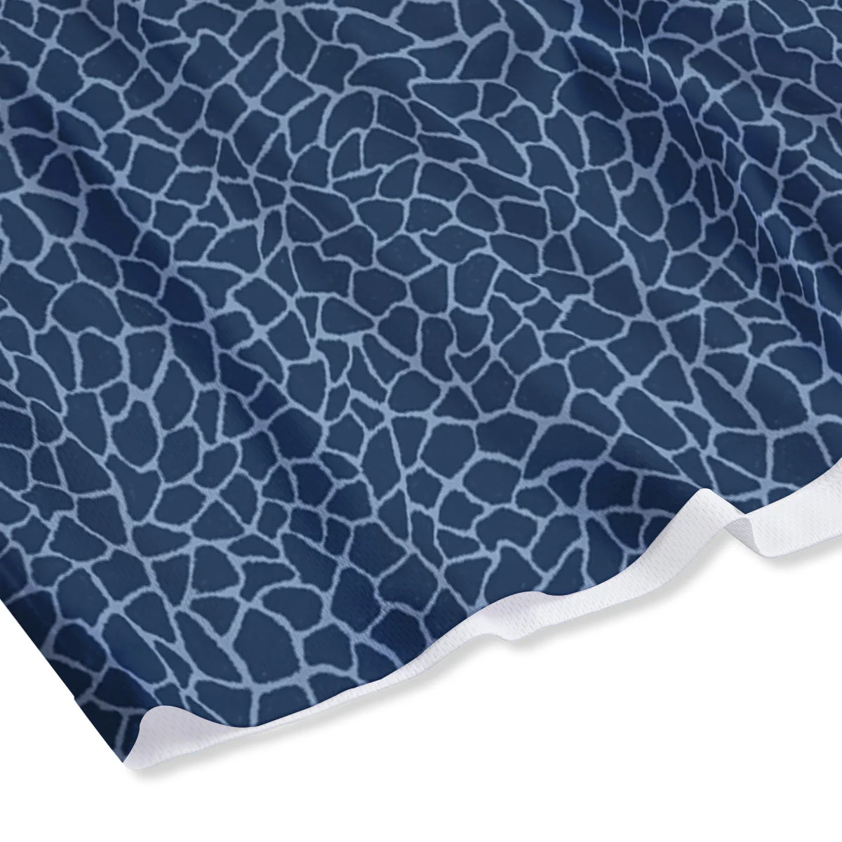 Giraffe Blue Print Mesh Shorts - Image 4