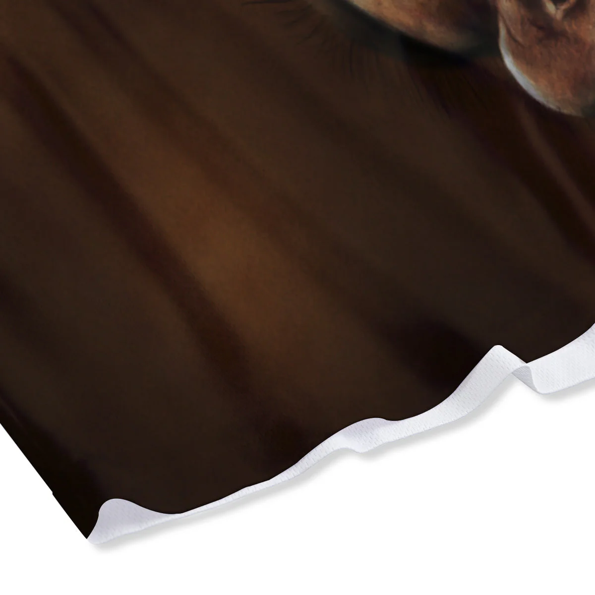 Giraffe Brown Print Mesh Shorts - Image 4