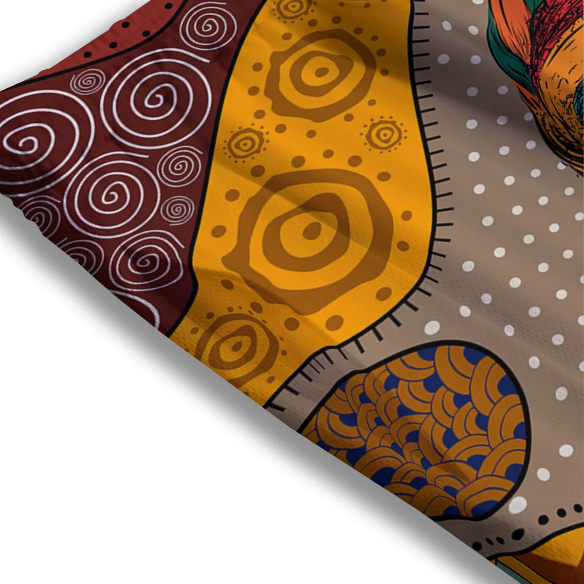 Girl Tribal African Print Mesh Shorts - Image 3