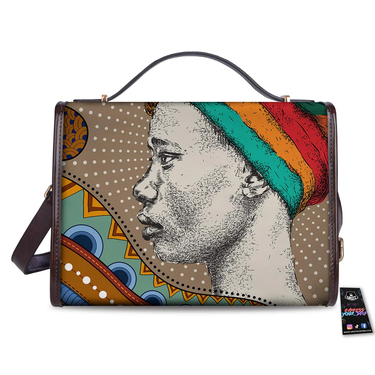 Girl Tribal African Print Women's Satchel Bag - Image 2