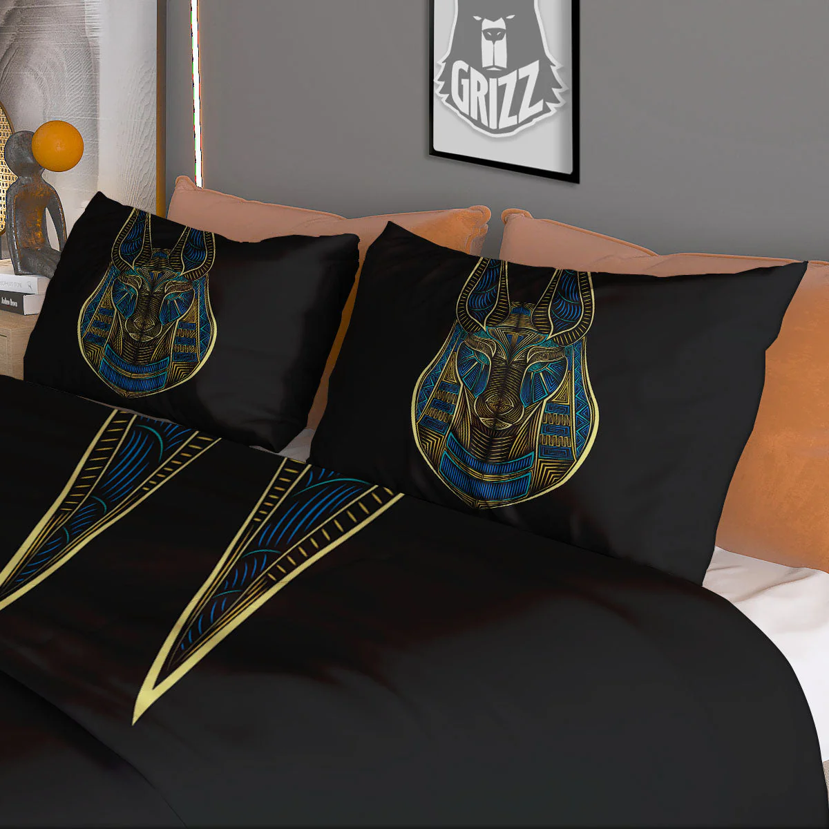 Gods Ancient Egyptian Print Duvet Cover Bedding Set - Image 3