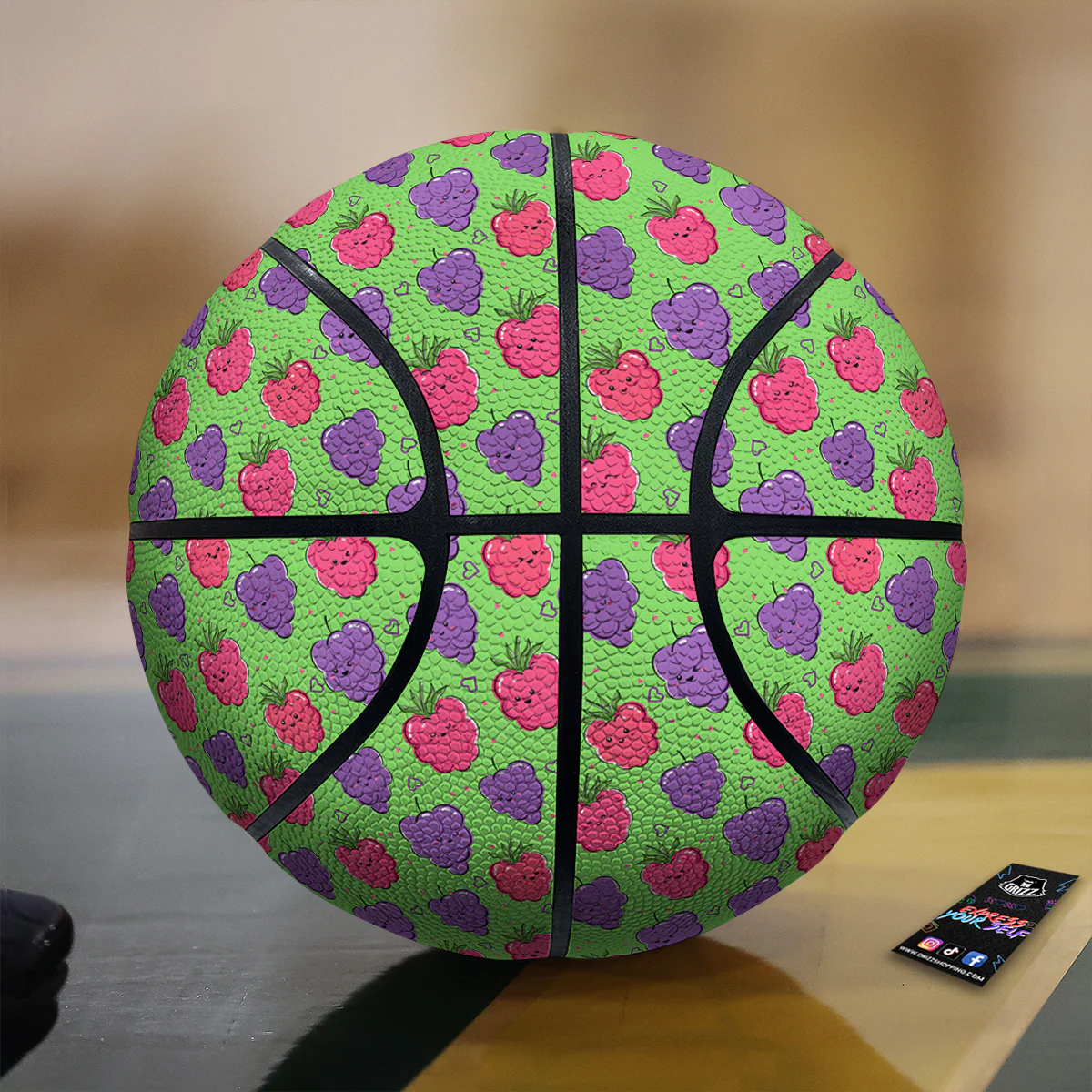 Grape Cute Print Pattern Basketball