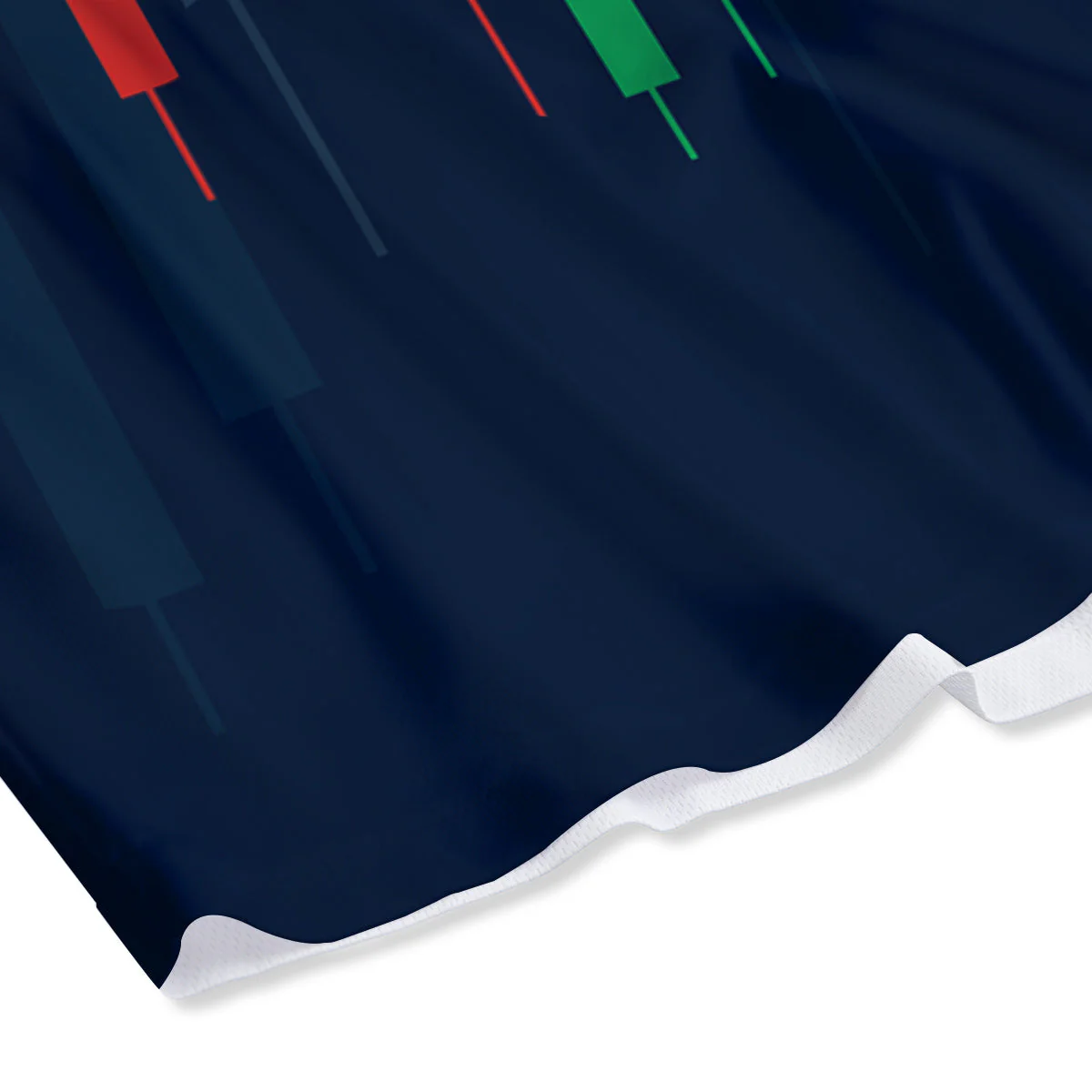 Graph Chart Candlestick Stock Print Mesh Shorts - Image 4