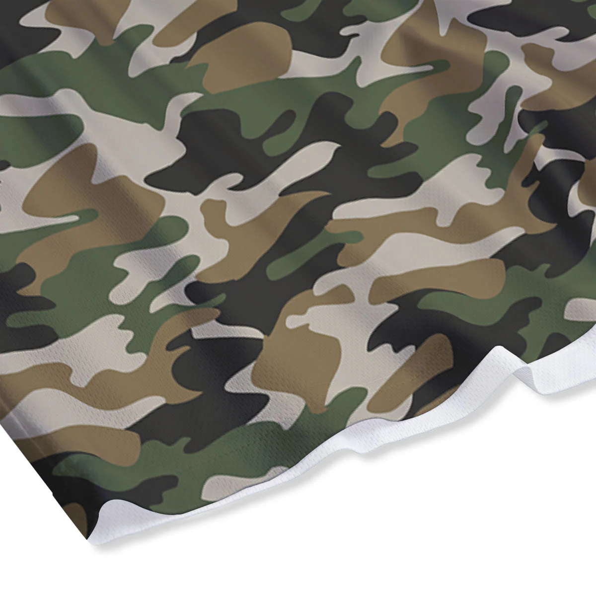 Green Desert Camouflage Print Mesh Shorts - Image 4