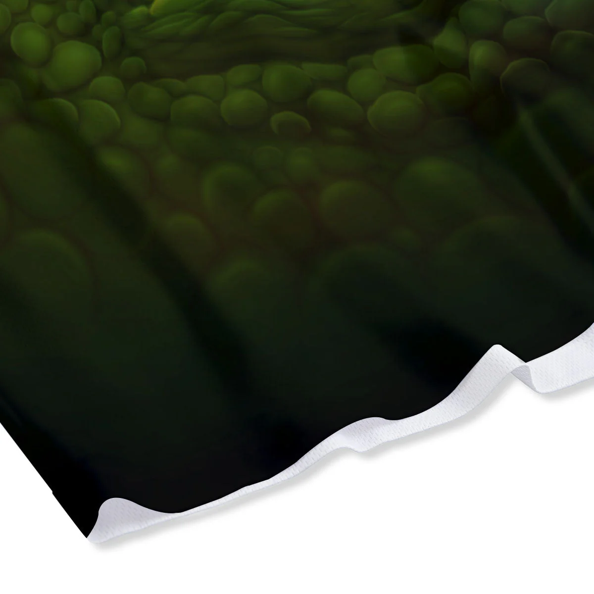 Green Dragon's Eye Print Mesh Shorts - Image 4