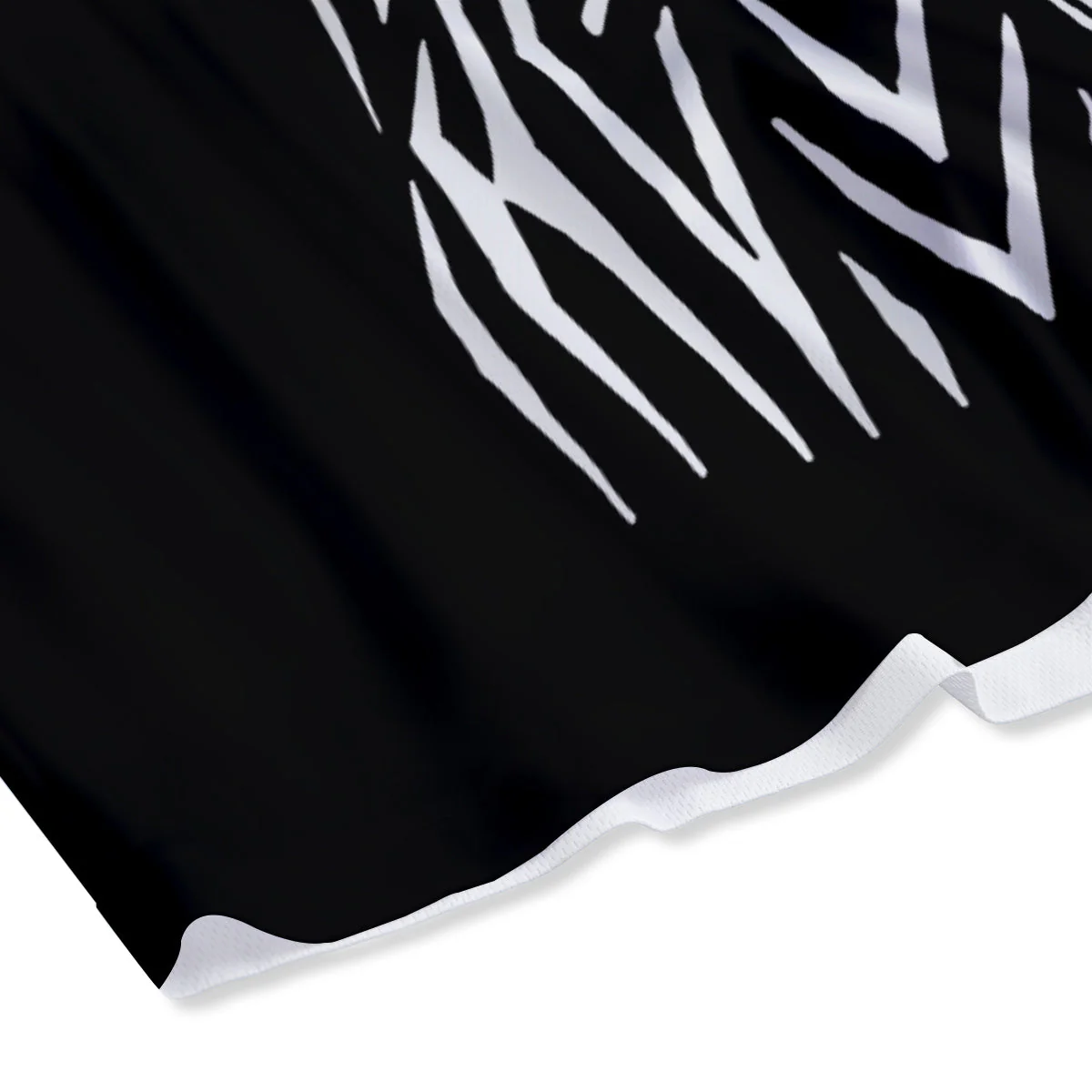 Grim Reaper Sad Print Mesh Shorts - Image 4