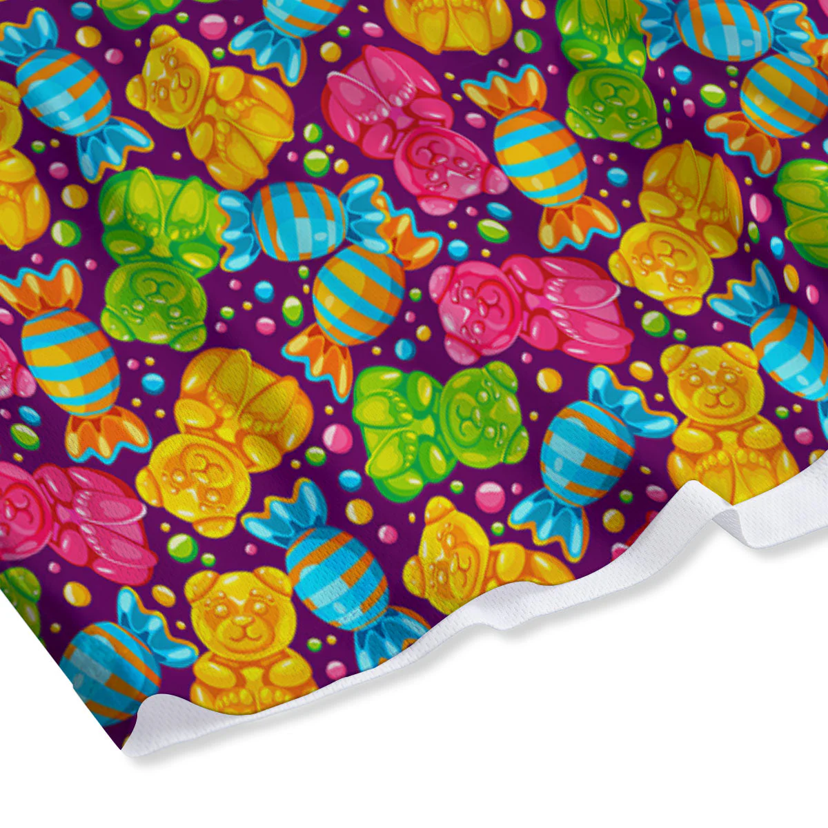 Gummy Colorful Print Mesh Shorts - Image 4