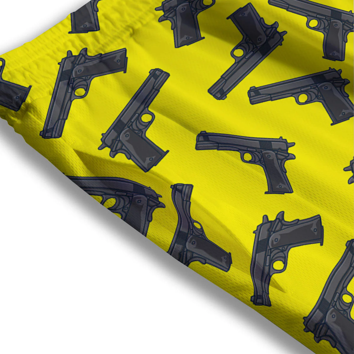 Guns Military Print Pattern Mesh Shorts - Image 3