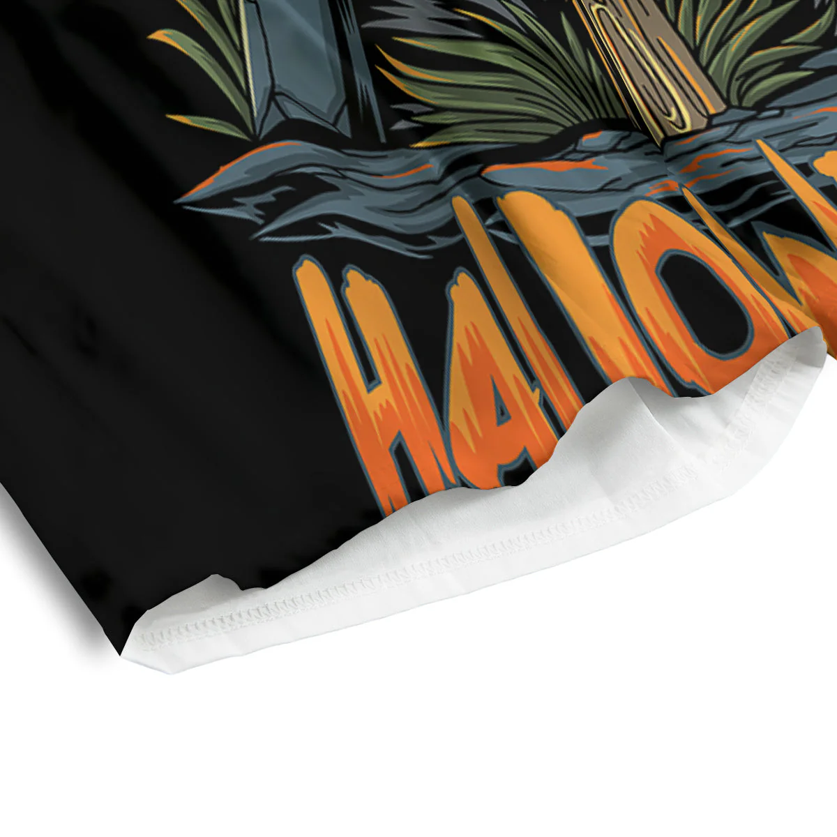 Halloween Scarecrow Print Men's Athletic Shorts - Image 4