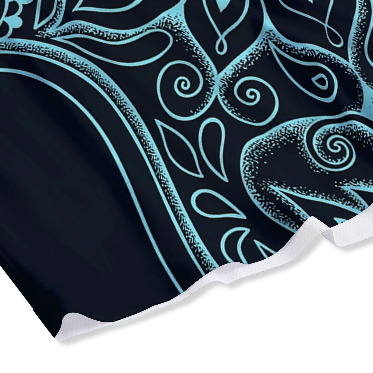 Hamsa Hand Fatima Spirital Print Mesh Shorts - Image 4
