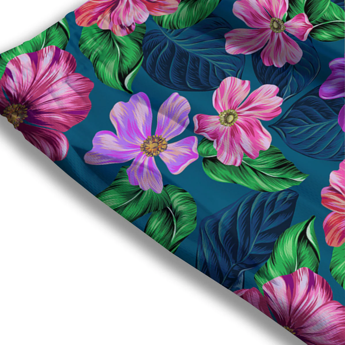 Hawaii Flowers Tropical Print Pattern Mesh Shorts - Image 3
