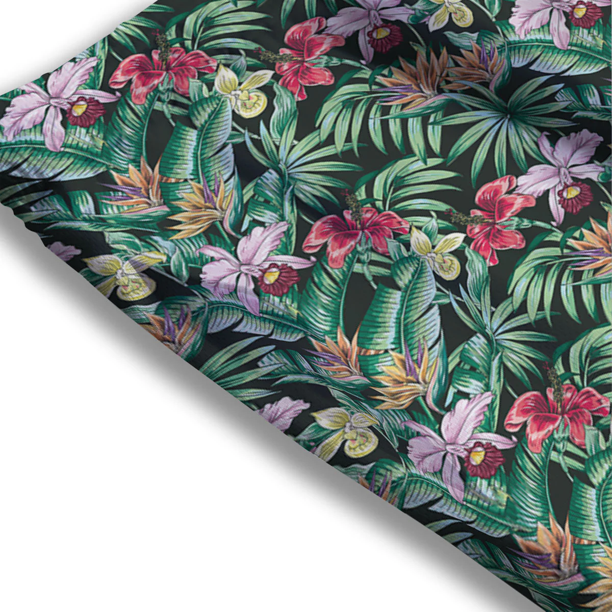 Hawaii Hibiscus Orchids Print Pattern Mesh Shorts - Image 3