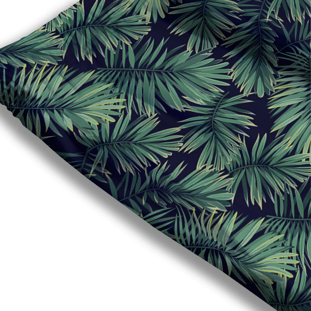 Hawaiian Leaves Tropical Print Pattern Mesh Shorts - Image 3