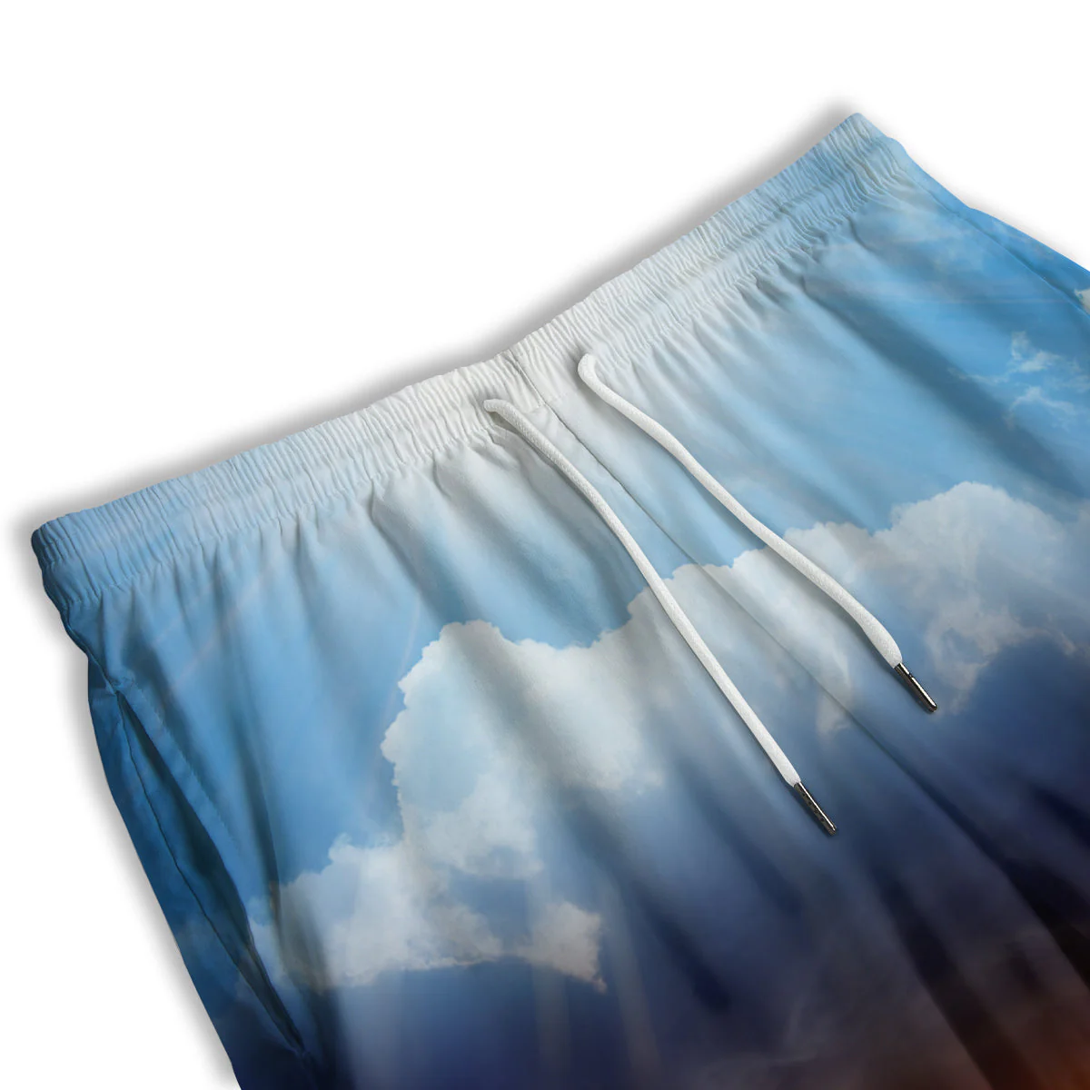Heaven And Hell Print Men's Athletic Shorts - Image 3