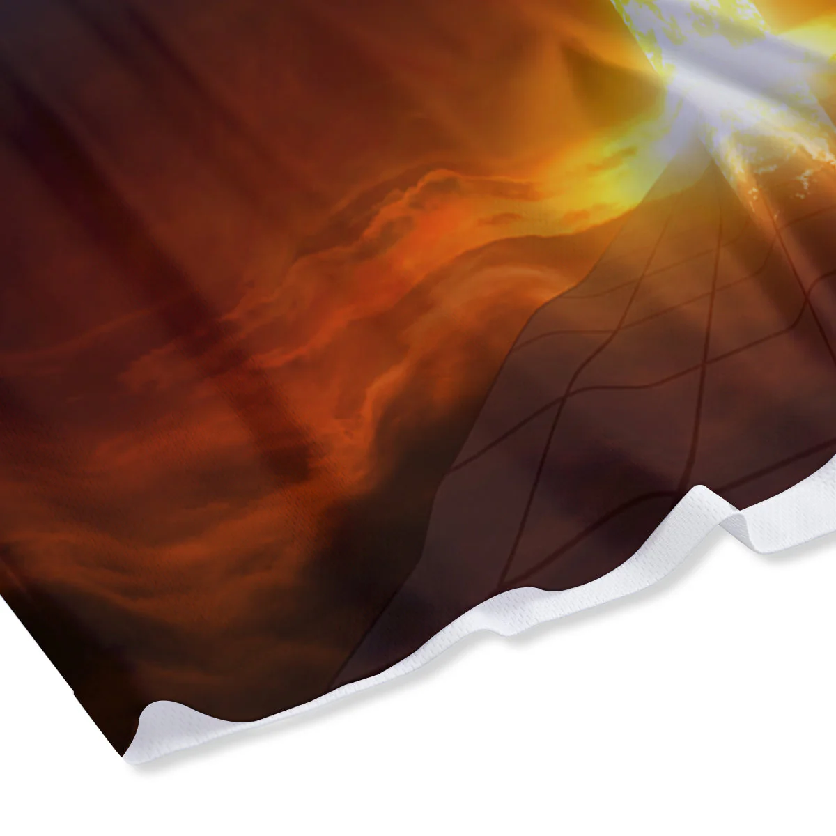 Heaven And Hell Print Mesh Shorts - Image 4