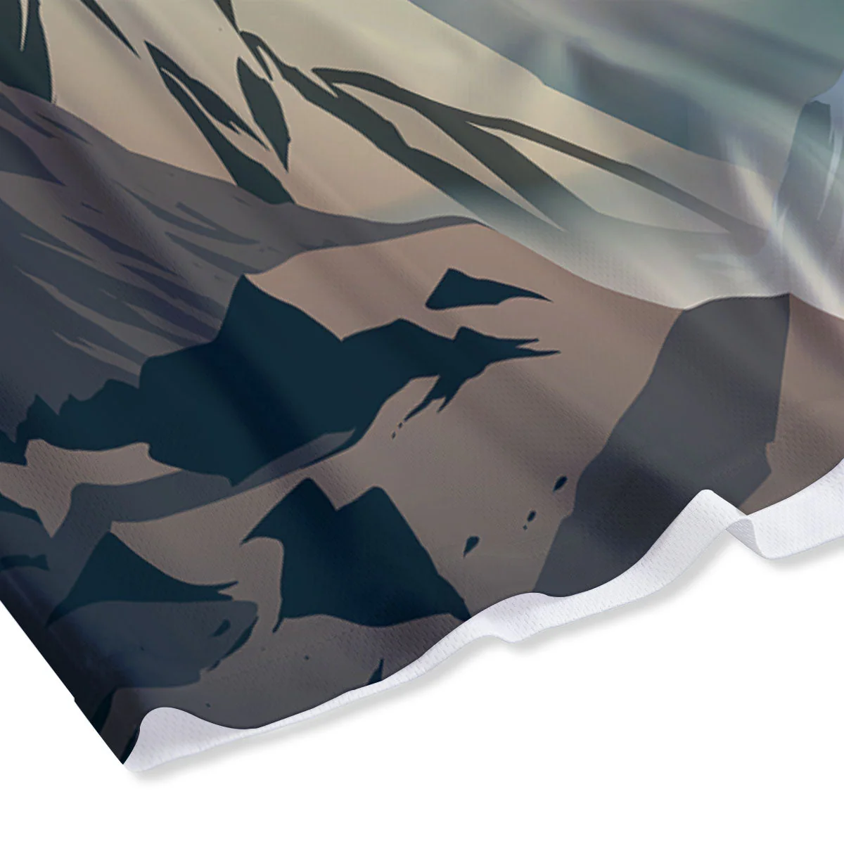 High Mountain Print Mesh Shorts - Image 4
