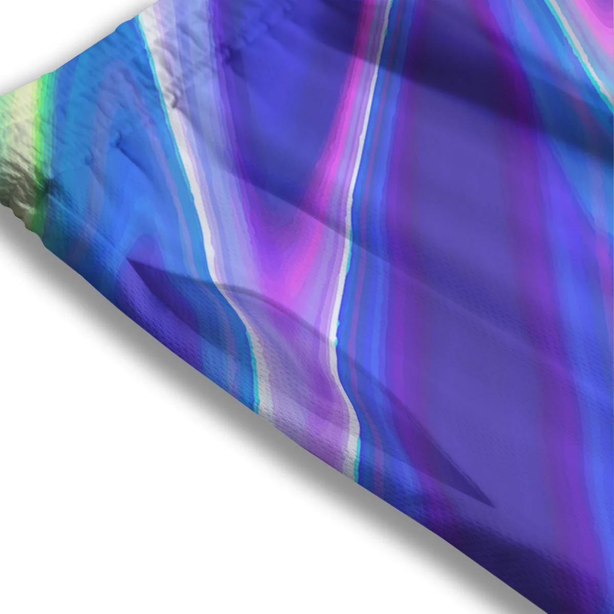 Holographic Bright Print Mesh Shorts - Image 3