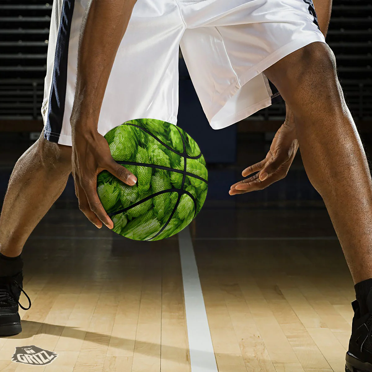 Hop Cone Fresh Print Basketball - Image 3