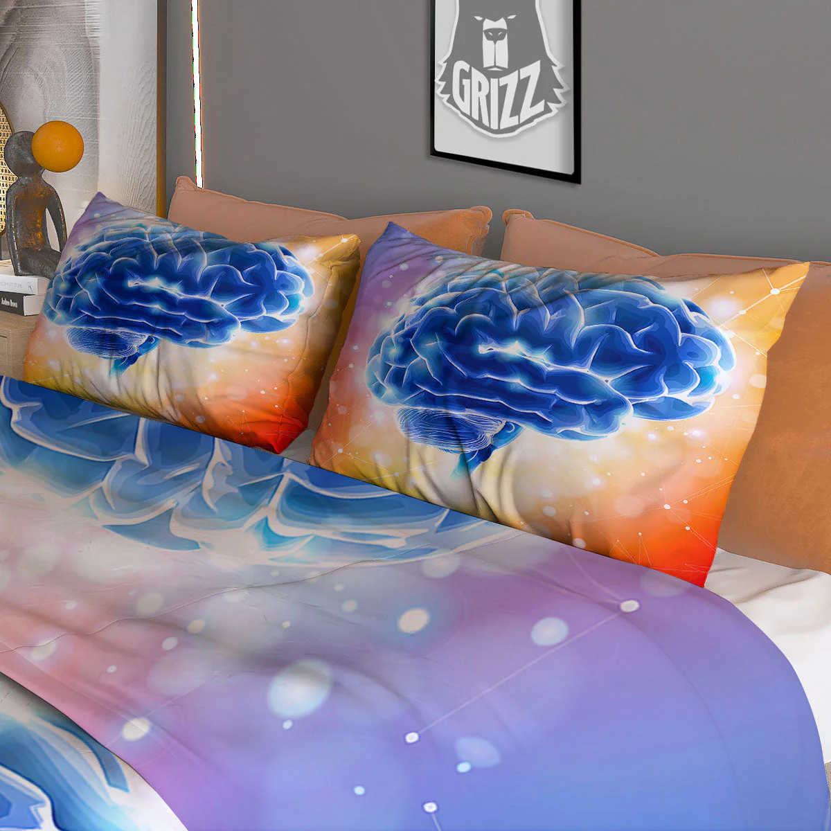 Human Brain Duvet Cover Bedding Set - Image 3