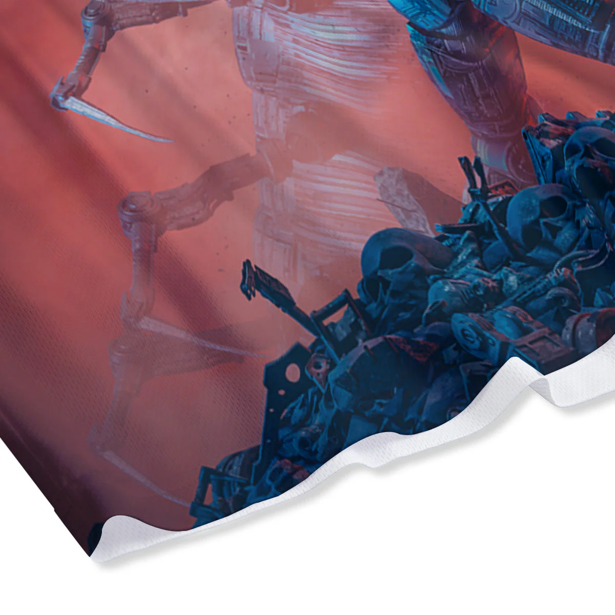 Hunting Alien Worm Print Mesh Shorts - Image 4