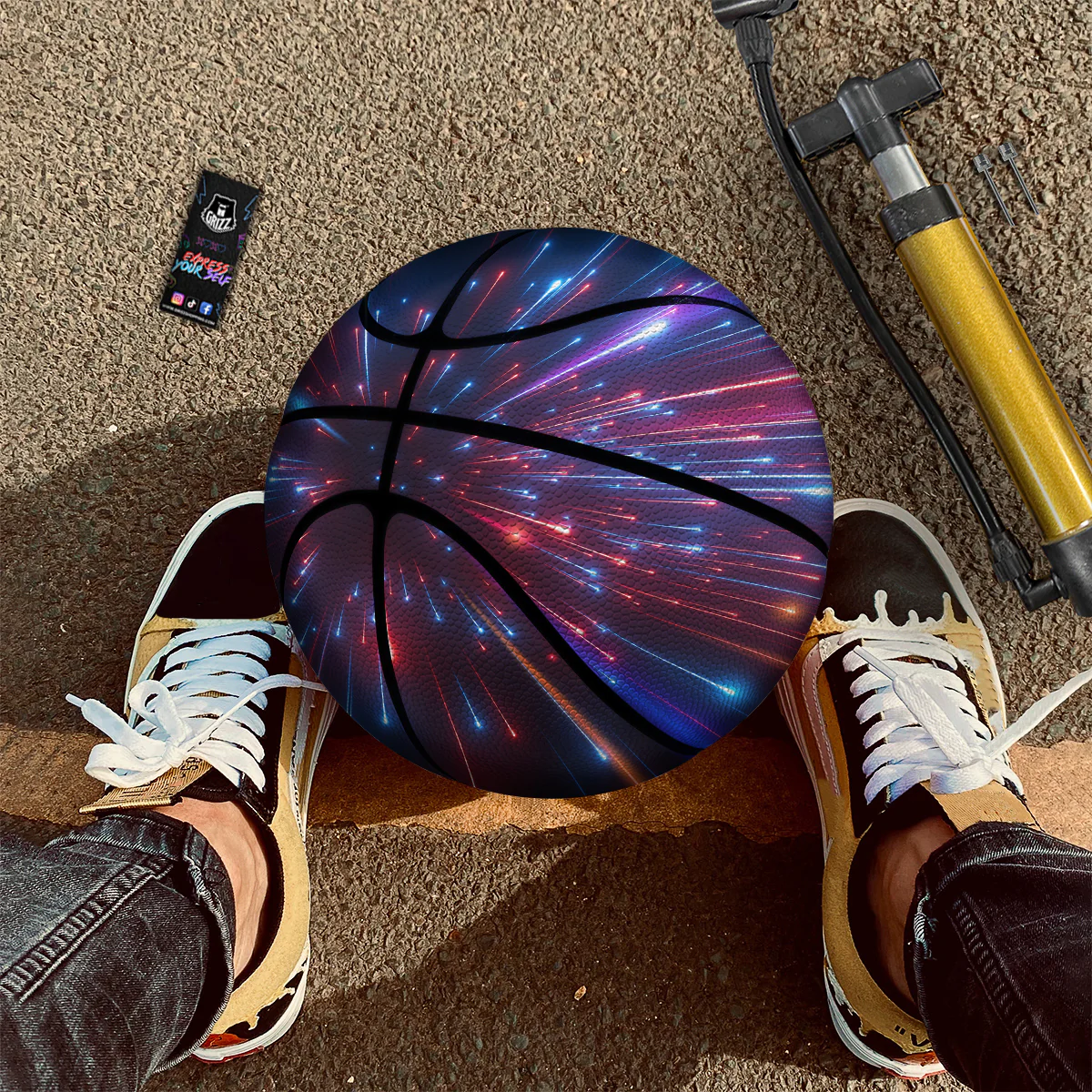 Hyperspace Cosmic Print Basketball - Image 2