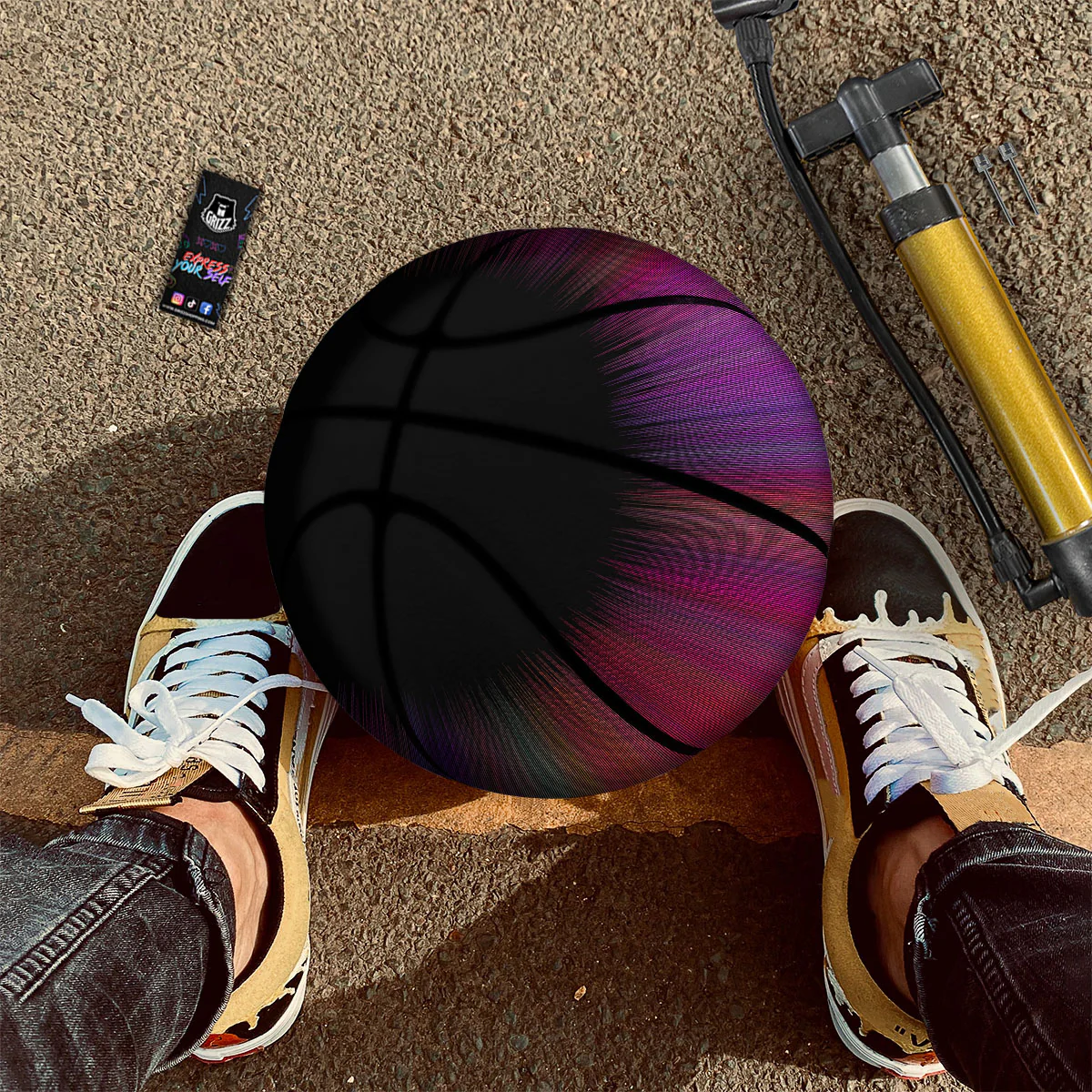 Hyperspace Purple Print Basketball - Image 2