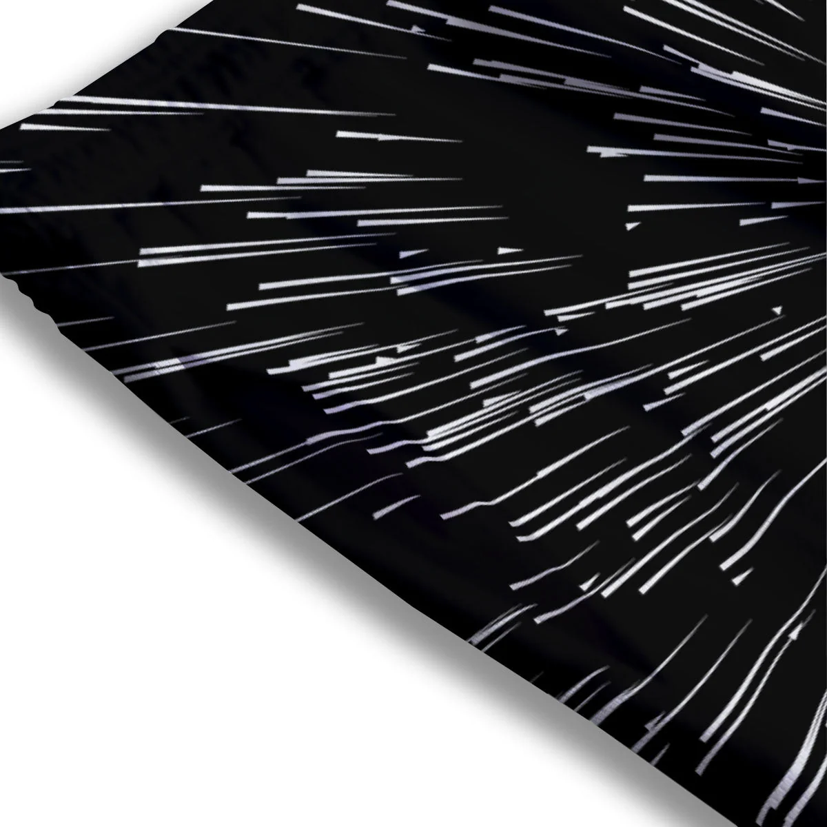 Hyperspace White And Black Print Mesh Shorts - Image 3