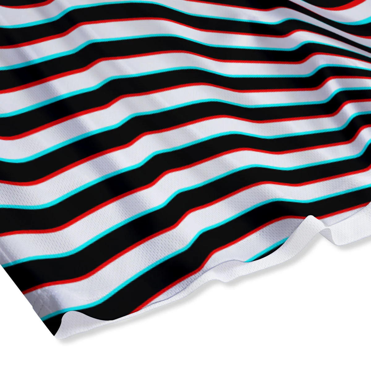 Illusion Anaglyph Optical Print Mesh Shorts - Image 4
