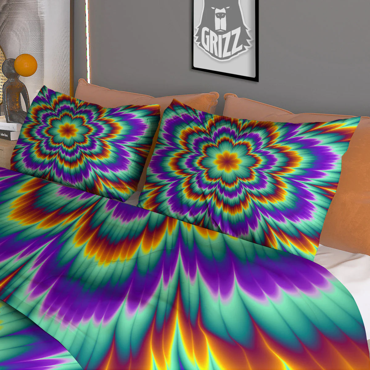 Illusion Optical Explosion Psychedelic Duvet Cover Bedding Set - Image 3