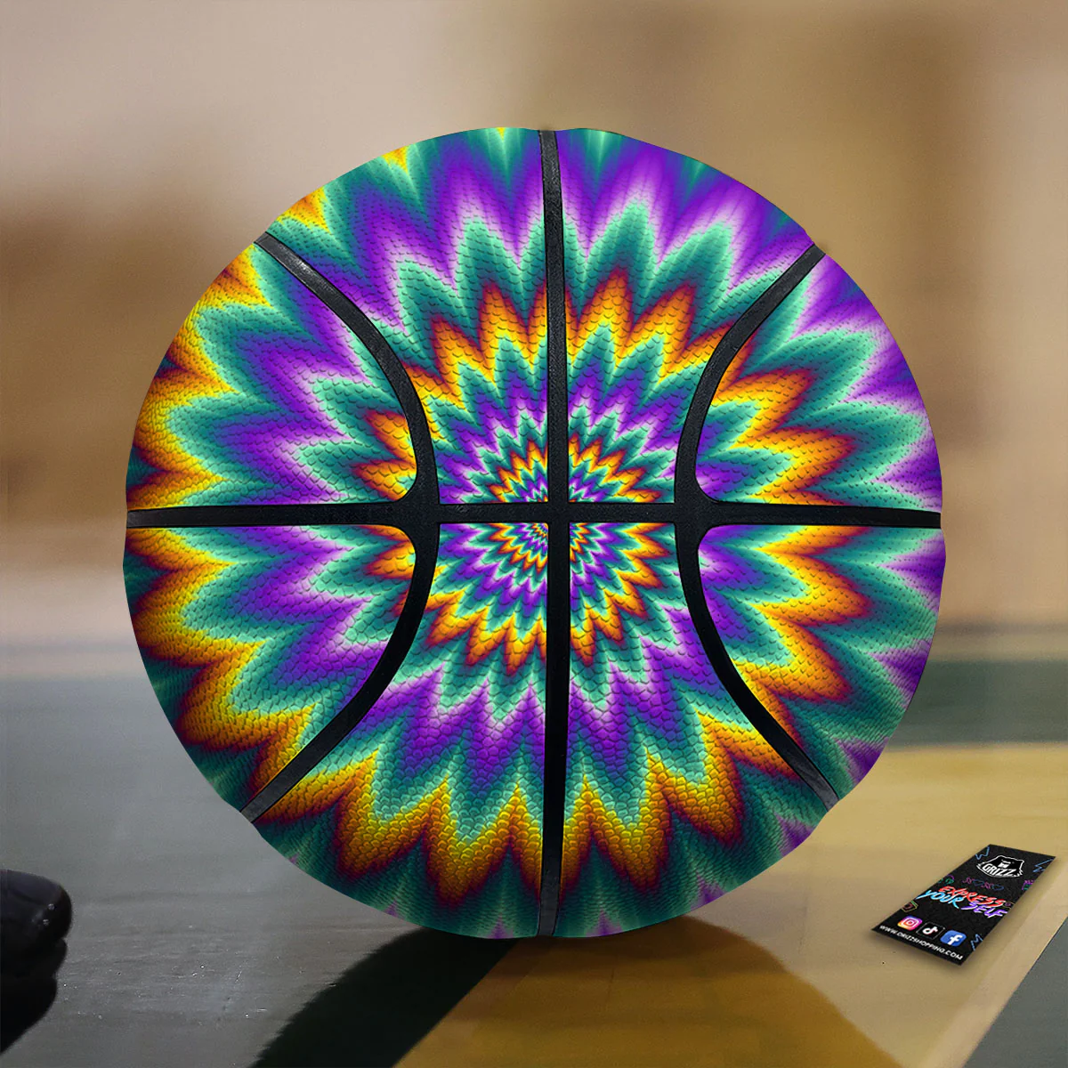 Illusion Optical Rave Psychedelic Basketball