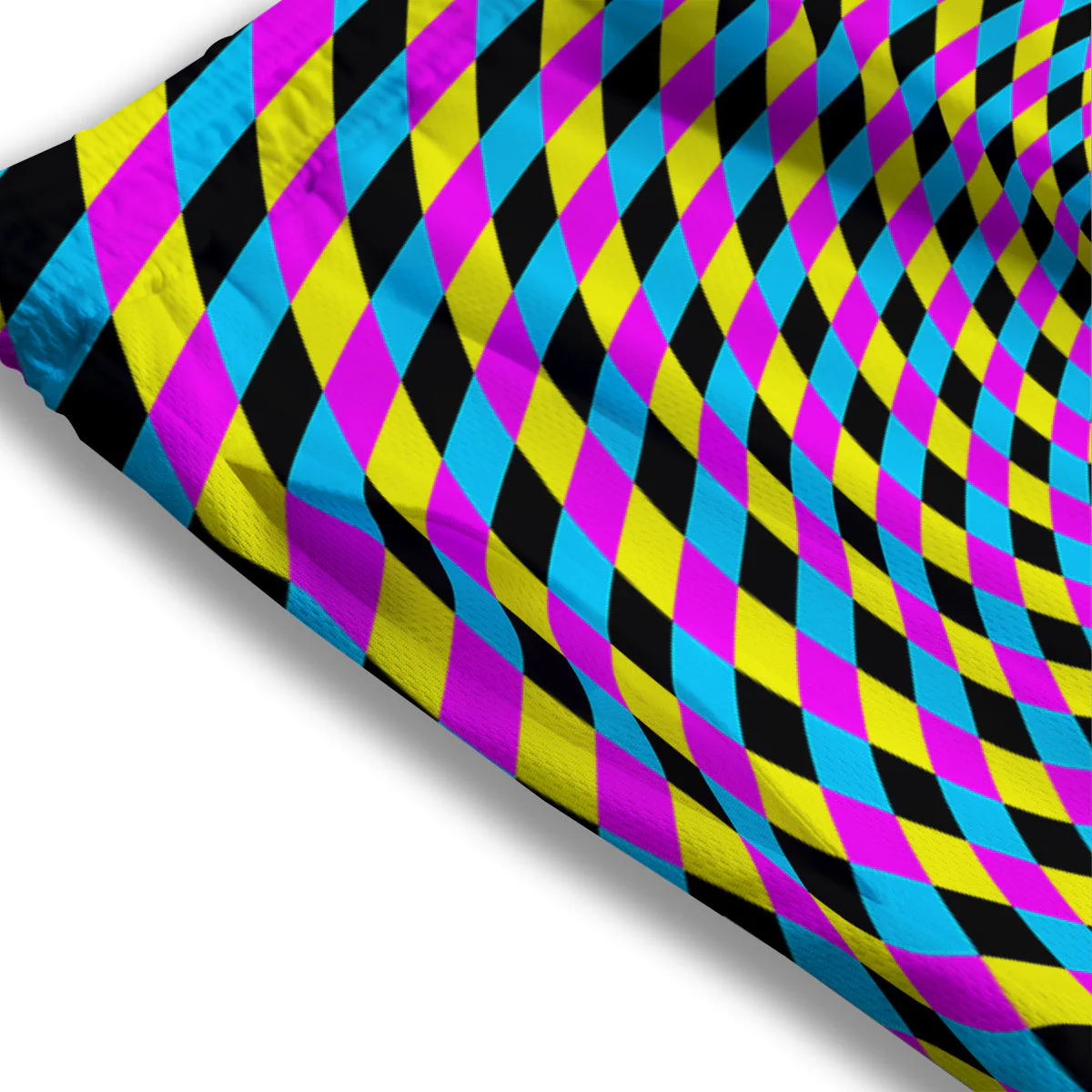 Illusion Spiral Colorful Print Mesh Shorts - Image 3