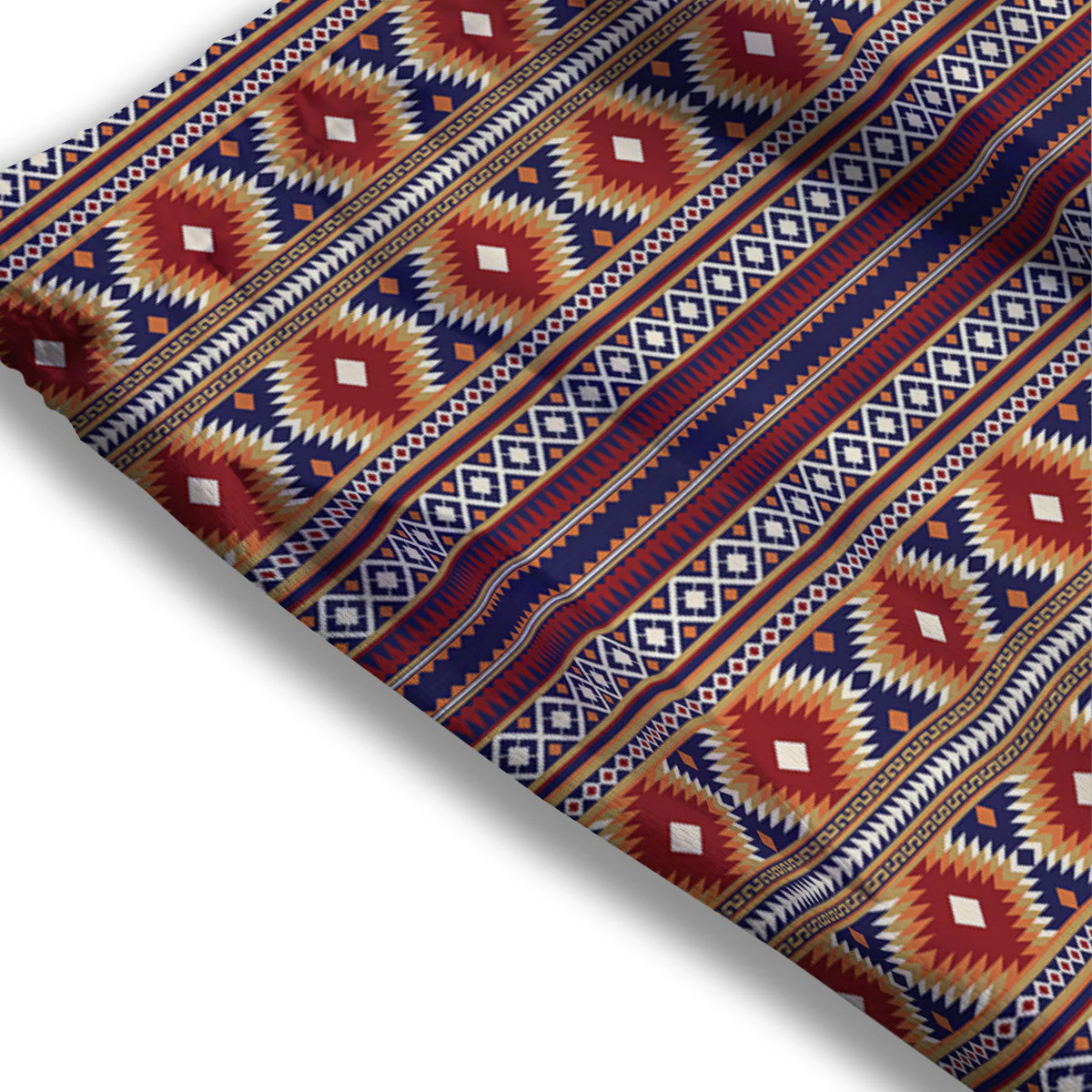 Indian Native Tribal Print Pattern Mesh Shorts - Image 3