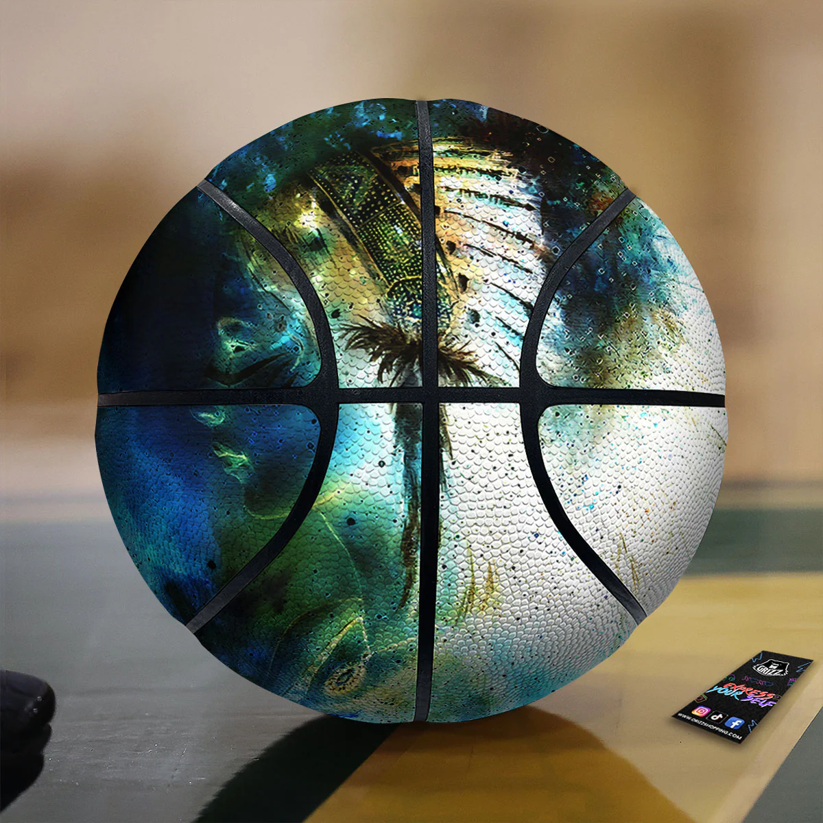 Indian Woman Galaxy Native Basketball
