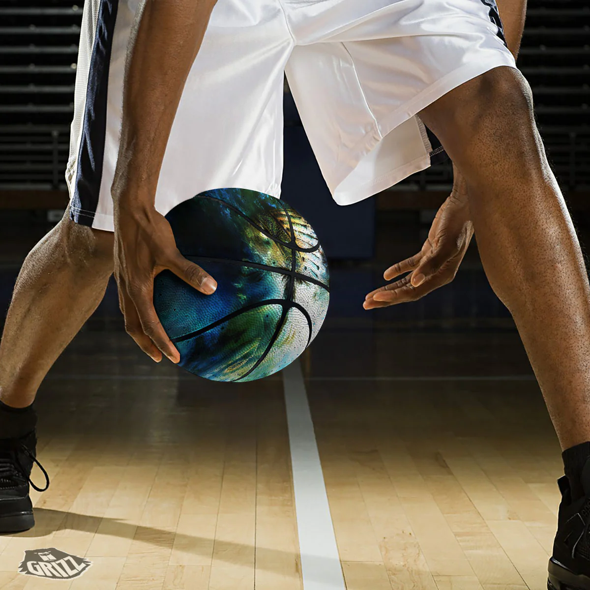 Indian Woman Galaxy Native Basketball - Image 3