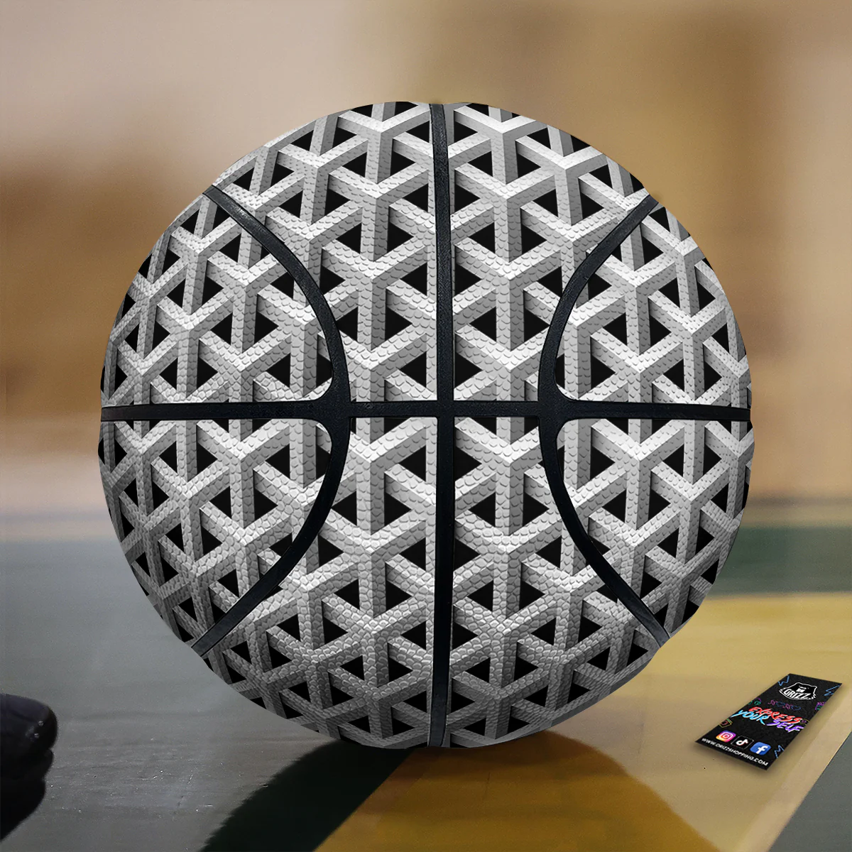 Industrial Raster 3D Print Pattern Basketball