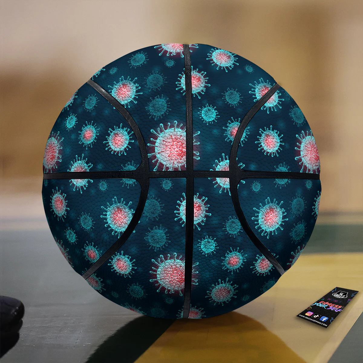 Infection Virus Print Pattern Basketball