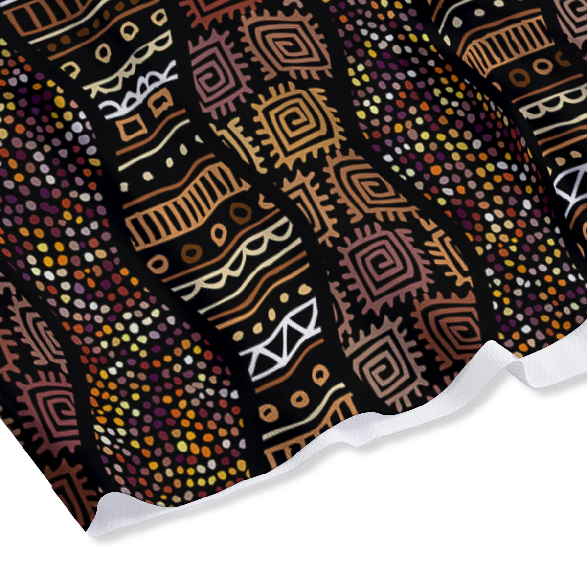 Inspired African Afro Print Pattern Mesh Shorts - Image 4