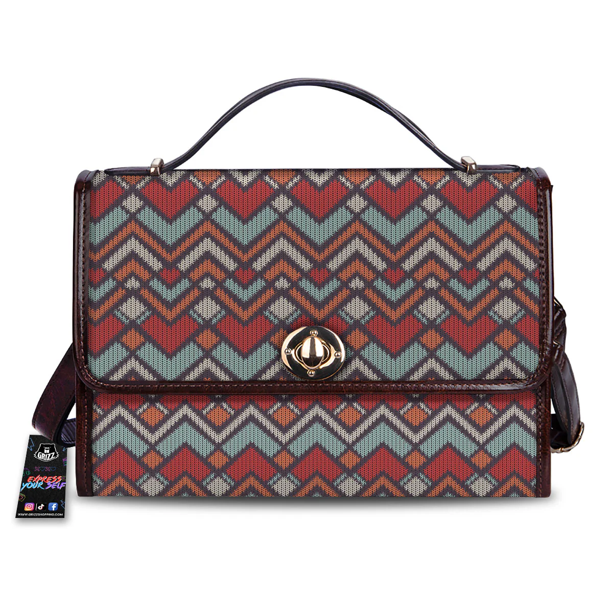 Inspired Native Tribal Print Pattern Women's Satchel Bag