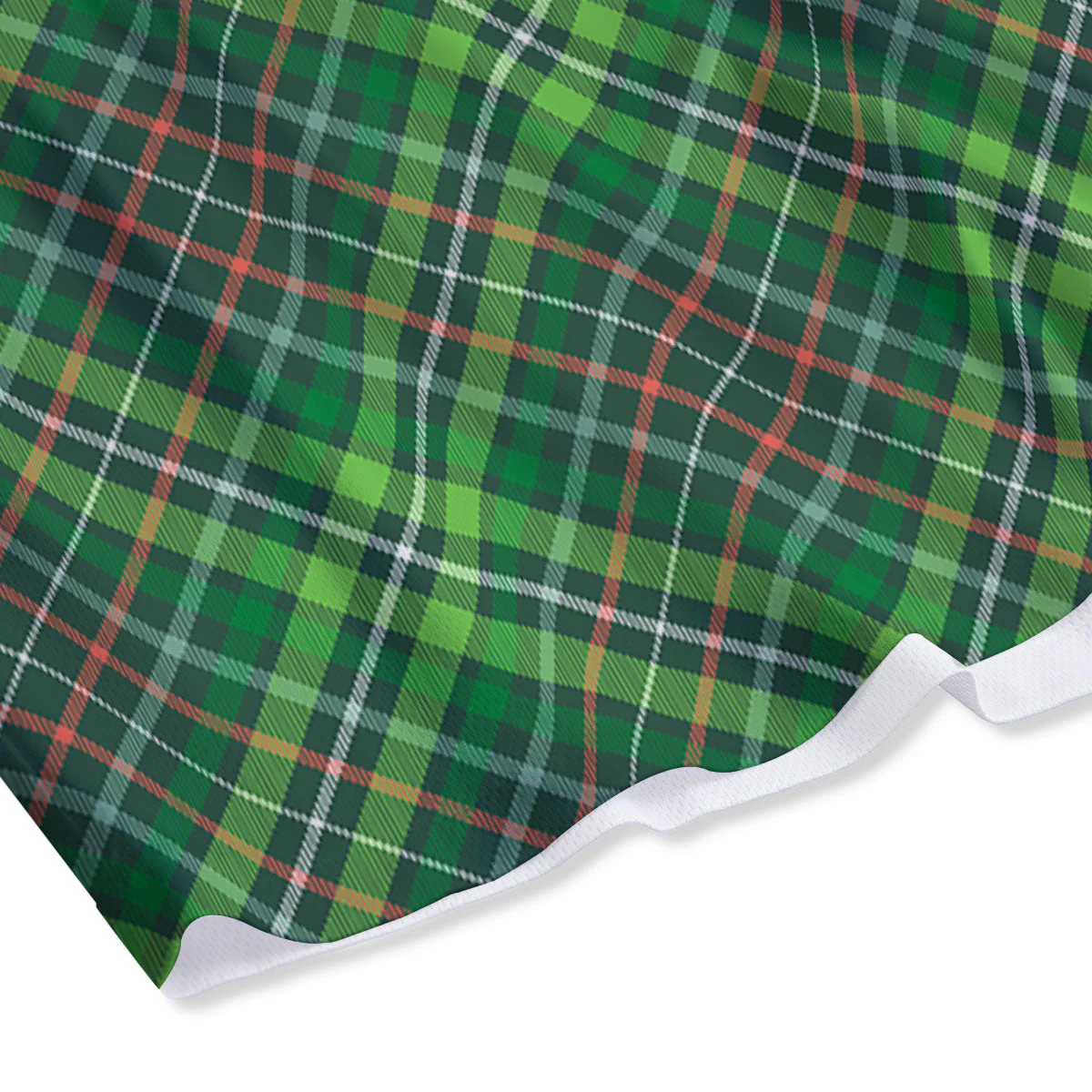 Irish Tartan Saint Patrick's Day Print Pattern Mesh Shorts - Image 4