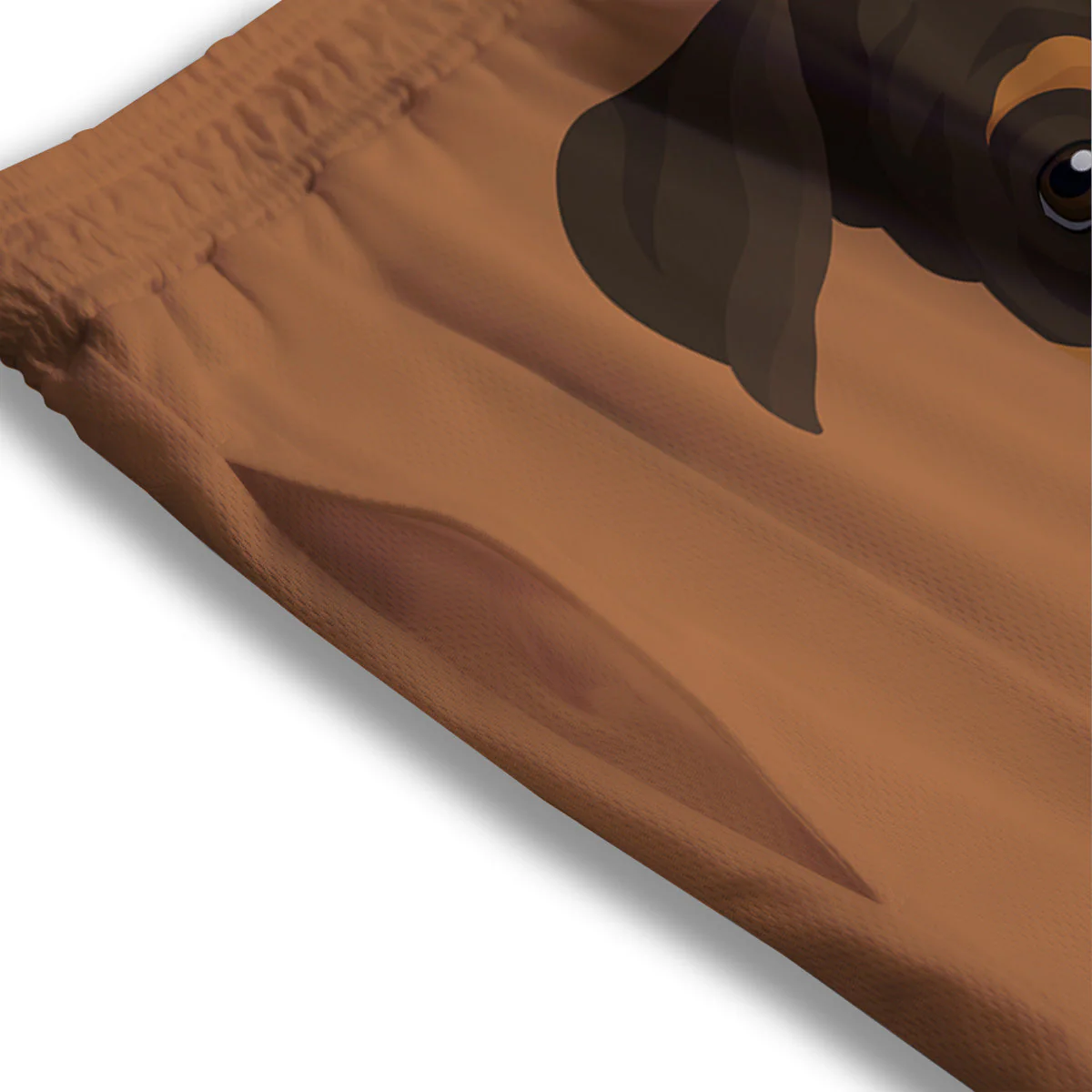Jack Russell Terrier Cartoon Print Mesh Shorts - Image 3