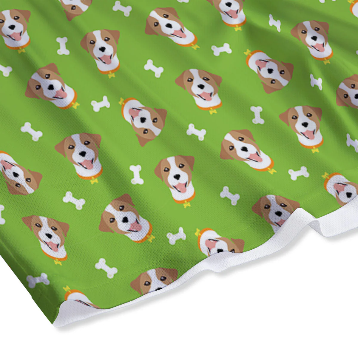Jack Russell Terrier Happy Print Pattern Mesh Shorts - Image 4