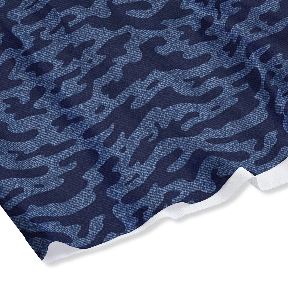 Jeans Camo Denim Print Pattern Mesh Shorts - Image 4