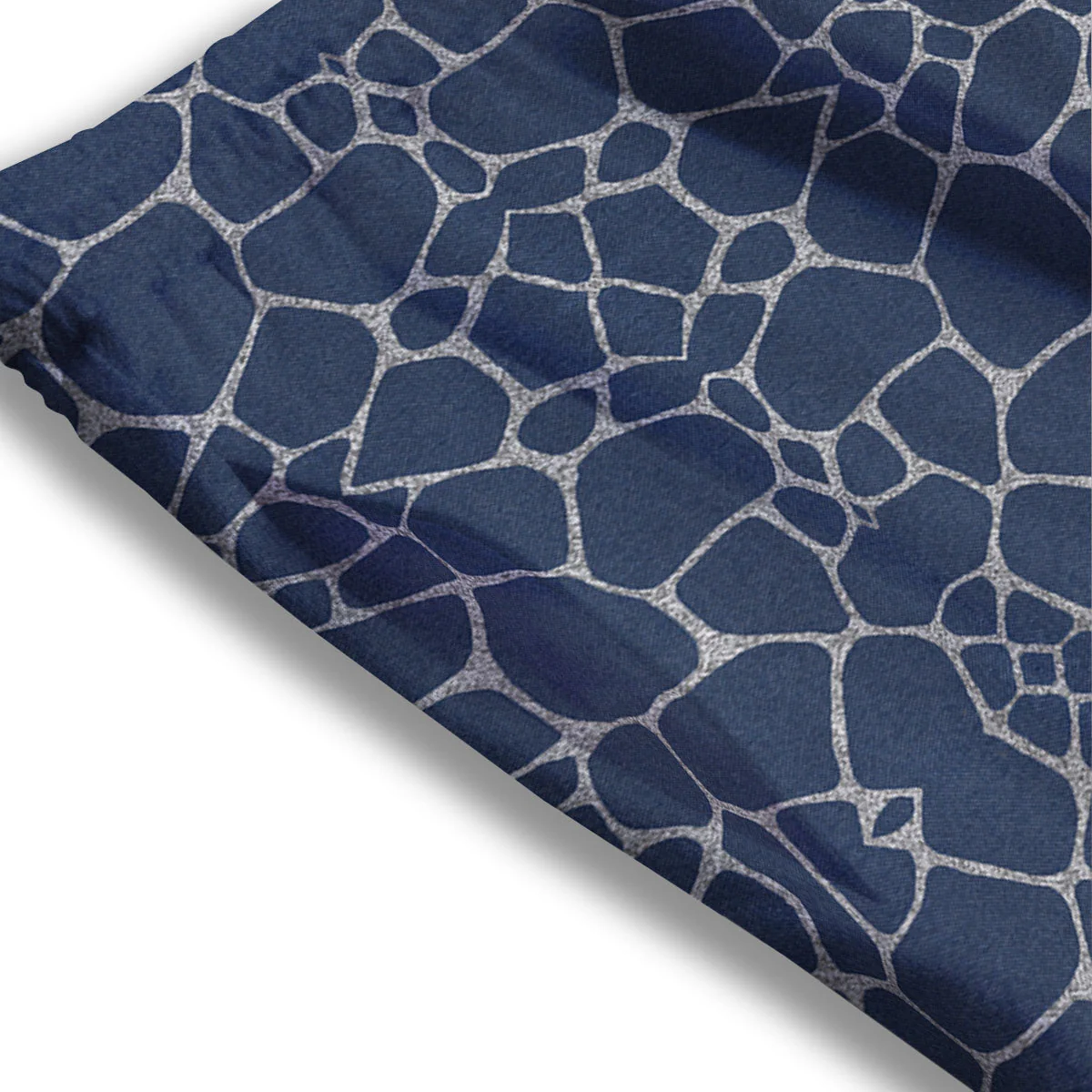 Jeans Giraffe Denim Print Pattern Mesh Shorts - Image 3